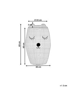 Cesta de Almacenamiento Hecha a Mano con Jacinto de Agua, Diseño de Oso de Peluche, Ecológica, Hecha en Vietnam, Venta al Por Mayor - Product Image 2