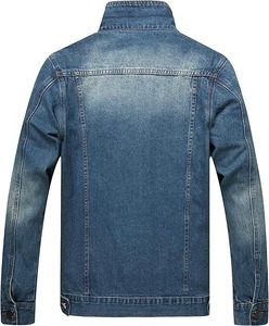 <b>Custom</b> Men's Plain <b>Denim</b> <b>Jacket</b> with Coating Process High Quality Outerwear - Product Image 5