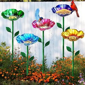 Baño para Pájaros de Metal de Lujo, Diseño Elegante con Forma de Cuenco, para Jardín y Experiencia de Bebedero para Aves - Product Image 4