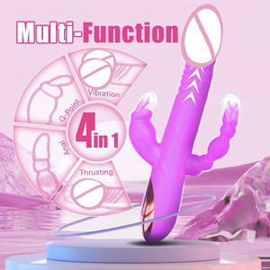 Hochwertiger Silikon-<span class=keywords><strong>Vibrator</strong></span>-<span class=keywords><strong>Dildo</strong></span> für Frauen mit G-Punkt-Stimulation und 10 Vibrationsmodi, wasserdicht und wiederaufladbar. - Product Image 5