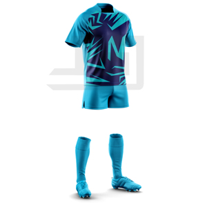 Uniforme de rugby personnalisé, broderie 3D, maillot sublimé, short léger, durable, respirant, écologique, coupe-vent - Product Image 4