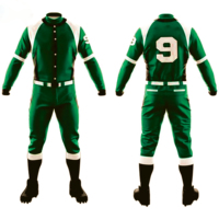 Ensemble d'uniformes de baseball personnalisés par sublimation pour hommes, vente en gros, maillots et pantalons de baseball vierges de haute qualité pour équipes adultes, 100 % polyester