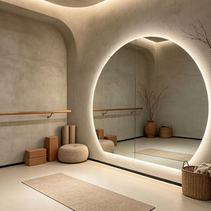 Espejo de Maquillaje de Pared con Retroiluminación LED Irregular, Control Táctil, Anillo de Luz Ajustable, Diseño Moderno y Minimalista - Product Image 3