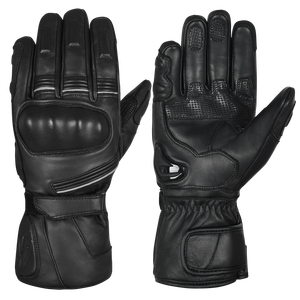 Guantes de Motocicleta de Invierno de Cuero Genuino Personalizados OEM, Guantes de Motociclista con Protección de Nudillos Duros - Product Image 1