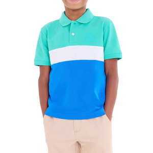 Polo Clásico de Punto Sólido para Niños, Manga Corta, Algodón Comprimido, Uniforme Escolar, Producción al por Mayor OEM ODM, Directo de Fábrica, Lo Mejor - Product Image 6
