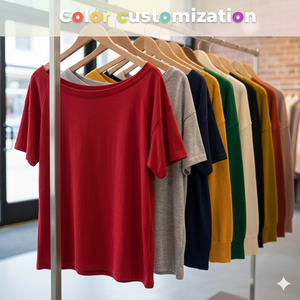 Camiseta Holgada de Lona con Spandex para Mujer, Estilo Urbano Informal de Verano, Fabricante de Ropa Personalizada OEM ODM - Product Image 6
