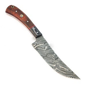 Cuchillo de filetear artesanal Viking Art, hoja de acero de Damasco, punta caída, mango de madera, cocina, bricolaje, ODM, OEM - Product Image 5