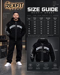 Men's Black <b>Full</b> <b>Zip</b> <b>Hoodie</b> Sparkle Detail Sleeve Script Heavyweight Fleece Oversized Breathable Winter Streetwear Jacket Custom - Product Image 4