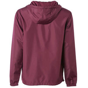 <b>Men</b> Winter Hooded Canvas Windbreaker <b>Jacket</b> <b>Lightweight</b> Windproof Eco-Friendly Breathable with Front Logo - Product Image 2