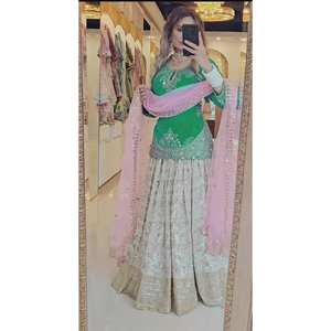 Lehenga haut de gamme de style fantaisie, vêtements indiens et pakistanais - Product Image 6
