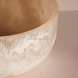 Tazón de Ensalada Personalizado de Resina Ecológica y Duradera, Ligero, Hecho a Mano, Clásico, Artesanal, Decorativo para Servir Ensaladas - Product Image 3