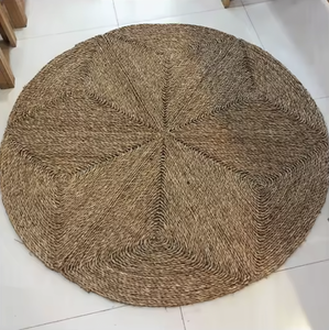 Tapis de porte en jonc de mer naturel du Vietnam, tapis d'entrée rustique tissé à la main, attrape-saleté, tapis de sol écologique, fabricant d'usine - Product Image 1