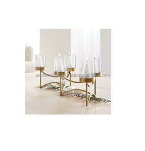 Bougeoir décoratif en fil de fer en forme d'arbre bougeoir de créateur fait à la main bougeoir de table Offre Spéciale en métal vente en gros - Product Image 5