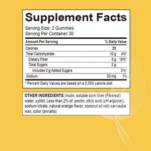 OEM/ODM <span class=keywords><strong>Fiber</strong></span> Gummies dengan 5g prebiotik tanaman berbasis serat suplemen campuran untuk kesehatan pencernaan - Product Image 6