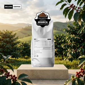 กาแฟอาราบิก้าคั่วเข้มบดละเอียด 1 กก. บรรจุถุงวาล์ว สำหรับส่งออก - Product Image 2