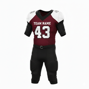 Uniforme de Fútbol Americano Personalizable para Hombre, Jersey Sublimado con Cuello en V, Número 43, Nombre del Equipo, Absorbe la Humedad, Manga Corta Ajustada, para Toda Temporada - Product Image 6