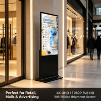 Écran publicitaire numérique interactif infrarouge pour supermarché, support d'affichage publicitaire, écran de 43 pouces et 49 pouces