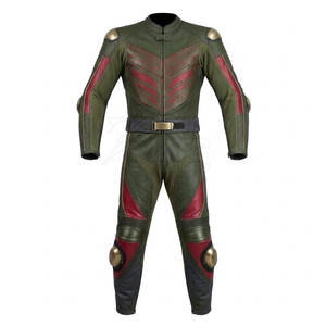 Traje de Motocicleta Clásico de Cuero, Talla Grande, Diseñado para Mayor Comodidad en Viajes Largos, Transpirable, Resistente al Viento, con Materiales Duraderos y Suaves - Product Image 1