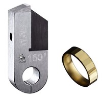 Outil de facettage de diamant CVD plat Posalux 5 mm, fraise à chaîne à 180 degrés, outils de gravure modèle PT, équipement pour bijoux en or
