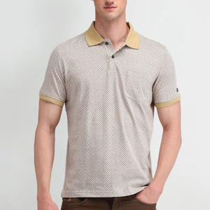 เสื้อโปโลผู้ชายแฟชั่นสตรีทแวร์ สีพื้น ราคาถูก แขนสั้น คอตั้ง รับผลิตแบบ OEM - Product Image 3
