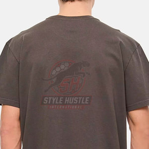 T-shirts personnalisés avec broderie de logo 2026, vente en gros de t-shirts brodés, t-shirts brodés légers - Product Image 5