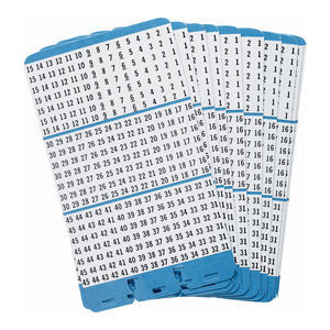 Repuestos de Etiquetas Numeradas Consecutivas Brady Porta-Pack, Paquete de 10, Etiquetas Autoadhesivas Resistentes al Agua para el Seguimiento de Activos Industriales - Product Image 1