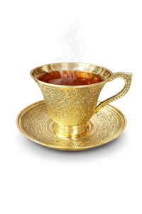 Tasse à thé en laiton artisanale de qualité supérieure avec un design traditionnel royal, élégante vaisselle en métal pour la maison, la salle à manger et le service du thé - Product Image 5