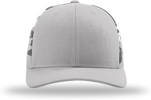 Casquette de baseball unisexe 6 panneaux imprimée camouflage de haute qualité en coton/polyester, ajustée, couleur unie, pour usage décontracté - Product Image 2