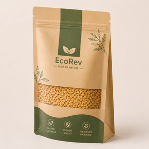 Bolsa de papel kraft impresa personalizada con ventana para envasado de alimentos, reciclable, autoformable, de forma rectangular, con impresión a cuatro colores. - Product Image 2
