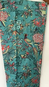 Ensemble de pyjama en satin floral pour femme, haut à manches longues et revers avec pantalon, bordure contrastante, vêtements de détente, haut de pyjama à col revers contrastant - Product Image 2