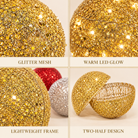 Grenzüberschreitende Weihnachtsdekorationen Eisen-Christbaumschmuck Dekorative Kugeln Europäisch-Amerikanischer Luxuriöser Stil Verschiedene Designs