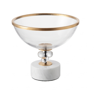 Cuenco Decorativo Moderno con Base, Elegante Centro de Mesa para Sala de Estar, Cocina, Mostrador, Decoración Interior con Estilo - Product Image 5