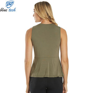 Camiseta Deportiva sin Mangas para Mujer, para Gimnasio, Fitness, Running, Yoga, Ligera, de Secado Rápido, con Impresión de Logotipo Personalizado - Product Image 3