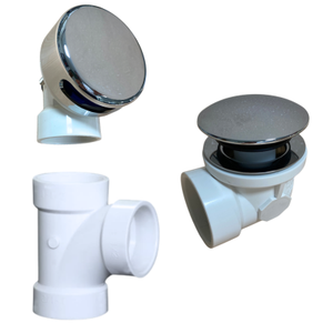 PSP0057 Kit de trop-plein pour baignoire Pack de 40 tuyaux en PVC pour plombiers - Product Image 2