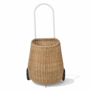 Panier de rangement en rotin tressé à la main pour poussette de bébé, panier à jouets, valise de transport - Product Image 4