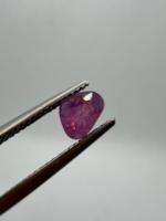 Zehra Gems Schmuck Natürlicher Rosa-Saphir Herz-/Birnenförmiger Schliff 1,33ct 5,5x6,5x4mm Loser Facettierter Ceylon-Saphir für Schmuckherstellung Kalibriert