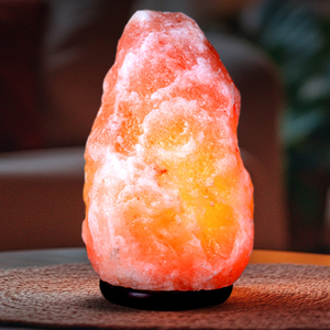 Lámpara de Sal Rosa del Himalaya Ecológica, Tallada en Forma Cuadrada, Moderna/Decorativa, con Luz Cálida, para Decoración del Hogar y Feng Shui - Product Image 3