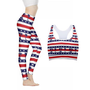 Edoor Wears Ropa Deportiva al por Mayor, Ropa de Yoga con Impresión por Sublimación, Conjunto de Leggings y Sujetador Deportivo para Mujer, Spandex/Poliéster Transpirable - Product Image 2