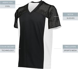 Camiseta Deportiva Transpirable de Malla Hiper-Dry, Control Rápido de la Humedad, Uniforme de Equipo, Alta Elasticidad, Ropa Deportiva Impermeable Unisex - Product Image 2