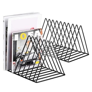 Porte-revues pour bureau à domicile et bibliothèque Design moderne porte-revues en fil métallique salon stockage livre fichiers organisateur - Product Image 4