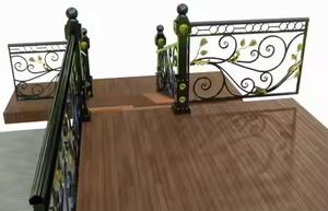 Barandillas y Sistemas de Balcón de Hierro Forjado Modernos – Piezas de Escalera de Alta Calidad para Proyectos Residenciales y Comerciales - Product Image 5