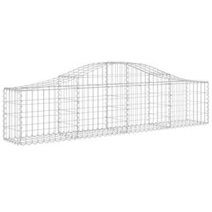 Ensemble de 2 paniers gabions extra larges en fer galvanisé argenté pour abris et rangements - Product Image 3