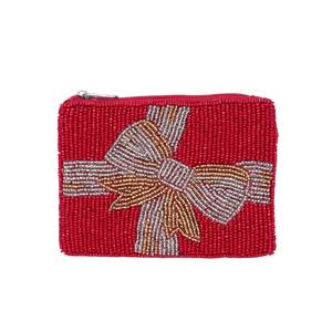 Luxury Seed Beads Embroidery <b>Small</b> Coin Pouch Ethnic Style Seed Beads Beaded Coin <b>Purse</b> - Product Image 6
