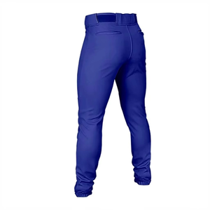 Pantalones de Béisbol y Sóftbol Transpirables de Alta Calidad, Diseño de Logotipo Personalizado, Cierre de Botones, Ropa Deportiva Larga para Equipos, Pantalones de Béisbol Azules - Product Image 5