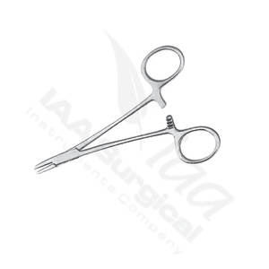 Portaagujas Quirúrgico Manual de Acero Inoxidable con Mango Plateado, Portaagujas Mayo Hegar, Certificado ISO13485, Instrumento Médico para Uso Hospitalario - Product Image 3