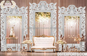 Cadres de porte décoratifs pour mariage culturel indien, nouveaux accessoires de décoration de mariage pour la scène, toile de fond de mariage hindou, cadres de porte en fibre, Fidji - Product Image 2