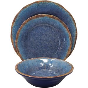 Printed <b>Melamine</b> Dinner <b>Plates</b> Set with Vibrant Designs for Serving - Product Image 1