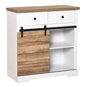 Credenza da Cucina in Legno Massello Ecologico, Mobile Contenitore per Sala da Pranzo e Soggiorno - Product Image 5