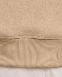 Beige <b>Men</b> Oversized Quarter Zip Sweatshirt <b>Pullover</b> Fleece Cotton Polyester Casual Winter Sweatshirt With Stand Collar Zip Neck - Product Image 6