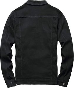 Veste en jean décontractée pour homme, 100 % coton, avec logo personnalisé sur le devant, respirante, écologique, séchage rapide, pour usage extérieur, 280g, vente en gros - Product Image 6